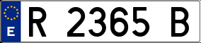 Trailer License Plate